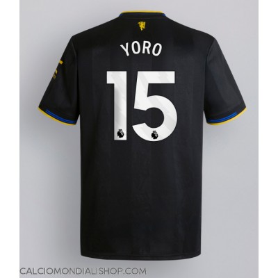 Maglie da calcio Manchester United Leny Yoro #15 Terza Maglia 2025-26 Manica Corta Maglie da calcio Manchester United Leny Yoro #15 Terza Maglia 2025-26 Manica Corta